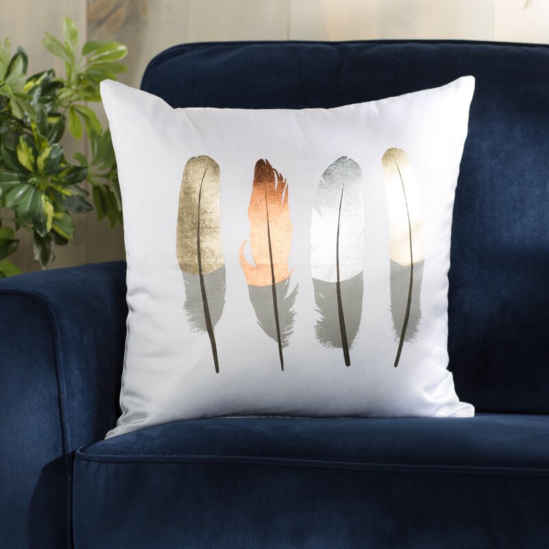 Mercury Row Artman Feather Throw Pillow & Reviews Wayfair